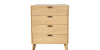 Hudson Natural 4 Drawer Chest