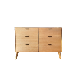 Hudson Natural 6 Drawer Dresser