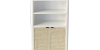 RATTAN 2OS 2DR White Cabinet