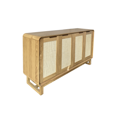 RATTAN 4DR NATURAL Cabinet,,,