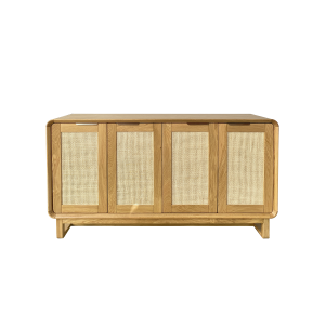 RATTAN 4DR NATURAL Cabinet